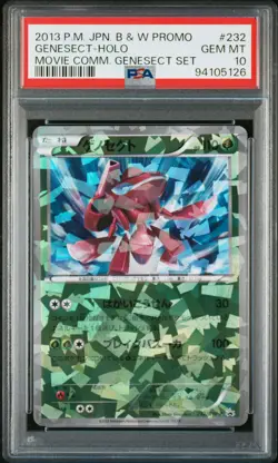 Genesect Pokemon 2013 Cracked Ice Holo Movie Set Promo Japanese 232/BW-P PSA 10 - Image 1