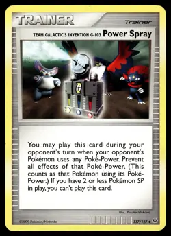 TEAM GALACTIC'S INVENTION G-103 POWER SPRAY - 117/127 Platinum Pokemon LP - Image 1