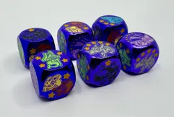 Mana Moon Amanda LaPalme Manga! Metal Plated Dice (Set of 2) Toon World Yugioh - Image 3