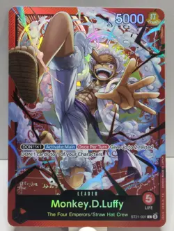 Monkey.D.Luffy ST21-001 - One Piece TCG Starter Deck EX: Gear 5 Foil NM - Image 2