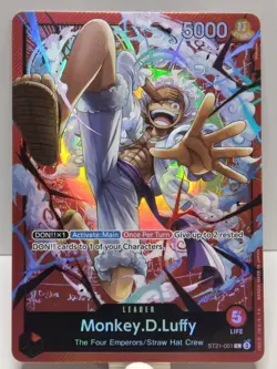 Monkey.D.Luffy ST21-001 - One Piece TCG Starter Deck EX: Gear 5 Foil NM - Image 3