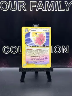 2002 Pokemon CLEFABLE Expedition REVERSE HOLO Foil Rare eReader Card 41/165 MP - Image 1