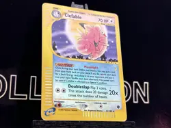 2002 Pokemon CLEFABLE Expedition REVERSE HOLO Foil Rare eReader Card 41/165 MP - Image 4