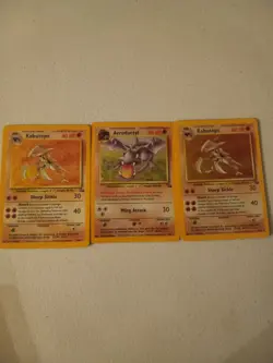 Aerodactyl 1/62 Fossil Holo Wotc Pokemon Card Played 1999 - Image 1