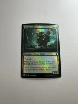 Avenging Hunter LP Battle for Baldur's Gate Foil Magic The Gathering Mtg - Image 1