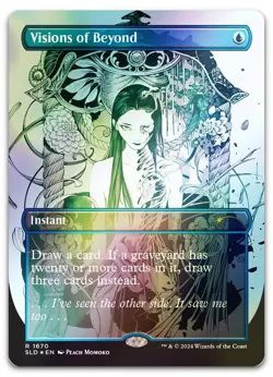 Visions of Beyond (Rainbow Foil) #1670 (NM) Secret Lair Drop SLD Magic MTG - Image 1