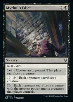 1x Myrkul's Edict - NM Foil - CL:Baldur's Gate - Image 1