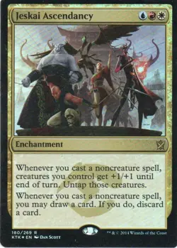 MTG: Khans of Tarkir: Foil Jeskai Ascendancy: Lightly Played Condition - Image 1