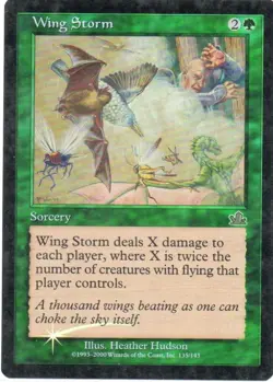 MTG: Prophecy: Foil Wing Storm: Lightly Played Condition - Image 1