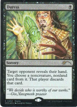 MTG: Media Promos: Foil Duress (Graphic Novel Insert): Lightly Played Condition - Image 1