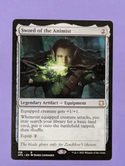 MTG Magic: Forgotten Realms Commander: Sword of the Animist #218 Rare - NM - Image 1