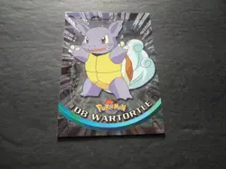 1999 Topps Pokemon #08 Wartortle Silver Foil Sunrays Black Logo TV Series 1 - Image 1