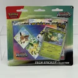 Pokemon Scarlet & Violet Prismatic Evolutions Tech Sticker Collection Leafeon - Image 1