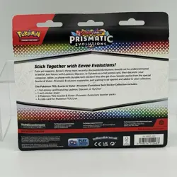 Pokemon Scarlet & Violet Prismatic Evolutions Tech Sticker Collection Leafeon - Image 2