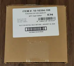 Pokemon TCG 2026 Pokemon Day Collection Box Factory Case of 6 - Sealed - Image 1