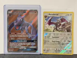 Pokemon Aerodactyl GX full art 224/236 Ultra Rare Unified Minds + team up holo - Image 1