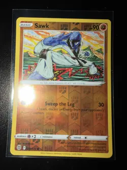 Pokemon TCG Sawk 81/172 Pokemon Brilliant Stars Reverse Holo - Image 1