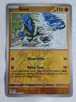 Sawk 49/86 Sv: White Flare Reverse Holo Pokemon TCG - Image 1