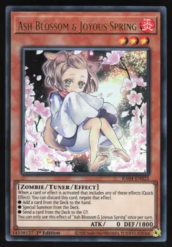 Ash Blossom & Joyous Spring ALT ART - RA04-EN025 - Ultra Rare 1st Edition Yugioh - Image 1