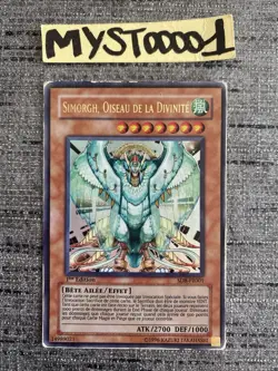 Carte Yu-gi-oh! Simorgh Oiseau De La Divinite SD8-FR001 Ultra Rare Occasion - Image 1