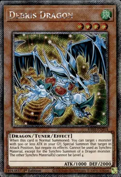 Debris Dragon - Platinum Secret Rare 1st Edition RA03-EN214 - NM - YuGiOh - Image 1