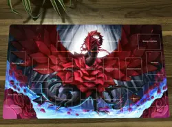 NEW YGO Playmat Black Rose Dragon CCG TCG Trading Card Game Mat Pad + Bag - Image 1