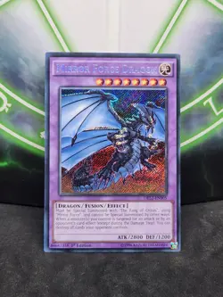 Yugioh Mirror Force Dragon DRL2-EN005 Secret Rare 1st Edition NM - Image 1