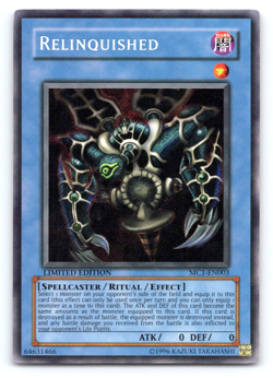 Relinquished - MC1-EN003 - Secret Rare - Limited Edition Yugioh NM - Image 1