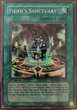 YuGiOh Fiend's Sanctuary Super Rare 1st Edition DPKB-EN035 - Image 1