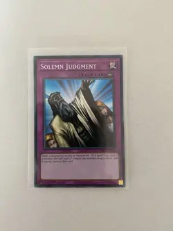 Yugioh Solemn Judgment RA02-EN075 Super Rare 1st Ed NM - Image 1