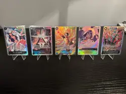 One Piece Cards Set Of 4 SR’s And Portage.D.Ace SEC - Image 1