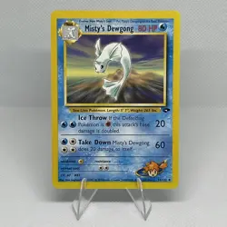Pokemon Card Misty's Dewgong 054/132 Gym Challenge MP card Gem Mint Rare SSP - Image 1