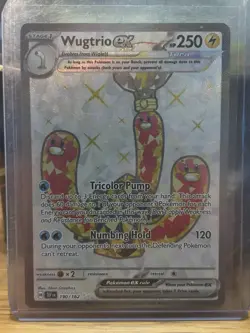 Pokemon TCG Scarlet & Violet Temporal Forces Wugtrio EX 190/162 Ultra Rare Card - Image 1