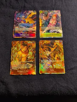 OP ONE PIECE ILLUSTRATION BOX VOL. 5 6 PROMO SET LOT OF 4 EXCLUSIVE CARDS - Image 1