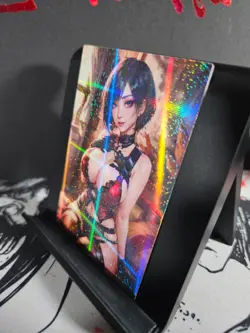 Ada Wong Resident Evil Art Card Holo Glitter Anime Sexy Waifu CCG - Image 2