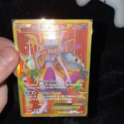 Pokemon Mewtwo EX TCG Full Art Holo Rare Card Breakthrough-Secret 164/162 (MP) - Image 1