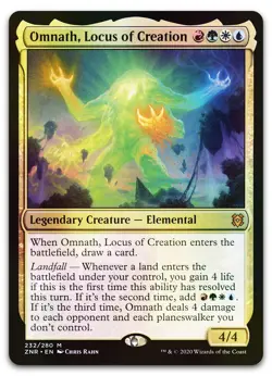 Omnath, Locus of Creation #232 (Foil) (NM) Zendikar Rising ZNR Magic MTG - Image 1