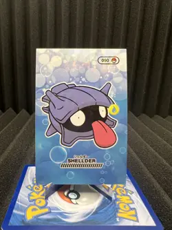 Shellder #90 - Cracked Ice Holo - Pokemon Pocket Book 2024 - NM - Image 1