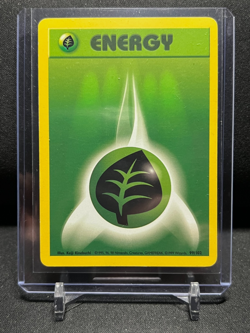 Grass Energy 99/102 Pokemon 1999 Unlimited Base Set LP - Image 1
