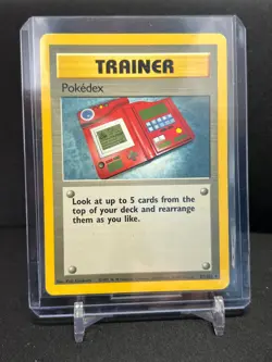 Pokedex Trainer 87/102 Uncommon Pokemon 1999 Unlimited Base Set HP - Image 1
