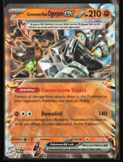 Cornerstone Mask Ogerpon ex - 058/131 SV: Prismatic Evolutions - Pokemon TCG NM - Image 1