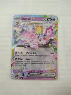 Pokemon Espeon ex 034/131 Prismatic Evolutions Scarlet & Violet Double Rare - Image 1