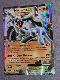 2015 Pokemon TCG Machamp EX 37/98 Ultra Rare XY Ancient Origins - Image 1
