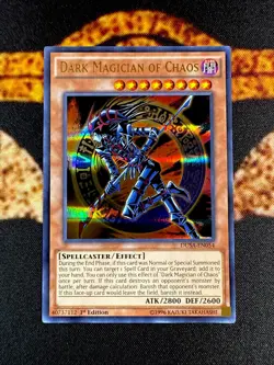 YUGIOH • DARK MAGICIAN OF CHAOS • ULTRA RARE • DUSA-EN054 • 1st EDITION • NM - Image 1