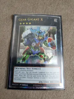 YuGiOh! Gear Gigant X (Quarter Century Secret Rare) RA04-EN188 QCS 1st Ed NM - Image 1