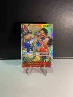 Ace & Sabo & Luffy OP13-007 Carrying on His Will SR One Piece TCG - Image 1