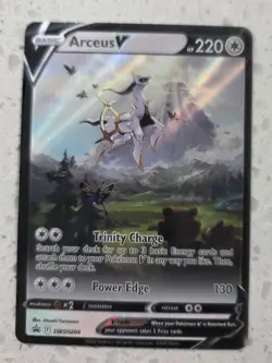 Arceus V SWSH204 Sword & Shield Promo Card Holo NEAR MINT + FREE GIFT - Image 1