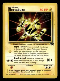 Electabuzz 2 WB The First Movie Black Star Promo Pokemon Card - 2 - Image 1