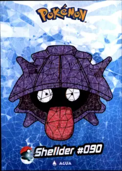 Pokemon Crystal Card Collection Set #090 Shellder Cracked Ice Holo - Image 1