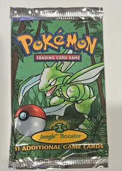 Wizards of the Coast First Edition Pokemon Jungle Booster Pack 1999 Scyther - Image 1